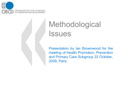 Methodological Issues