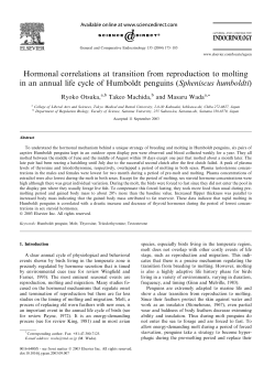 Hormonal correlations at transition from reproduction to molting in