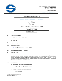 8.24.16 Revised Agenda - Sahuarita Unified School District