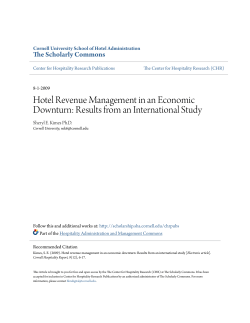 Hotel Revenue Management in an Economic Downturn: Results