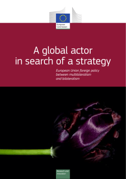 A global actor in search of a strategy: European Union