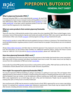 piperonyl butoxide (PBO) - National Pesticide Information Center