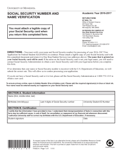 social security number and name verification