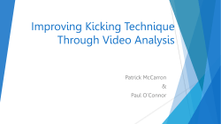 Improving Kicking Technique Through Video