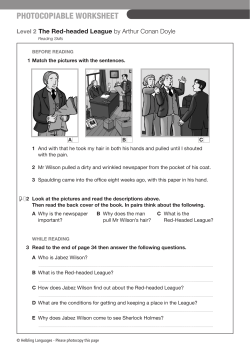 photocopiable worksheet