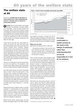 60 Years of the Welfare State