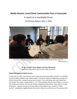 Media Deserts: Local Ethnic Communities Face a Crossroads A