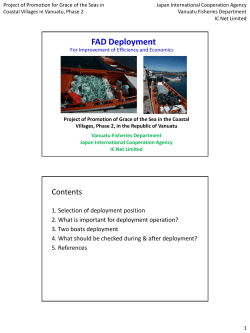 FAD Deployment - Grace of the Sea