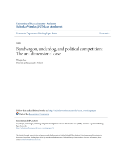 Bandwagon, underdog, and political competition