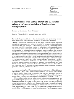 Floral volatiles from Clarkia