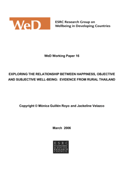 Exploring the Relationship Between Happiness, Objective and