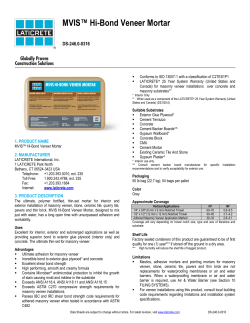 MVIS&trade; Hi-Bond Veneer Mortar