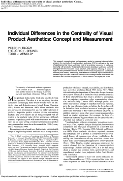 Individual Differences in the Centrality of Visual
