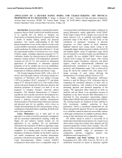APPLICATION OF A REVISED HAPKE MODEL FOR