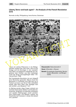 Liberty,Terror and back again? &ndash; An Analysis of the French