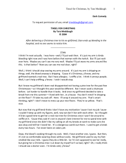 Tinsel for Christmas, by Tara Meddaugh 1 Dark Comedy To request