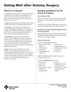 Eating Well after Ostomy Surgery