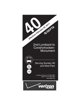 2nd-Lombard to Conshohocken- Monument