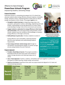 Green Schools fact sheet