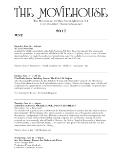 Full Schedule of Events