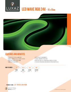 LED wave rgb 24v - 16 X16MM