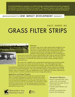 grass filter strips - Metropolitan Area Planning Council