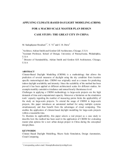 applying climate-based daylight modeling