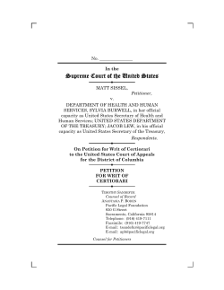 petition for writ of certiorari