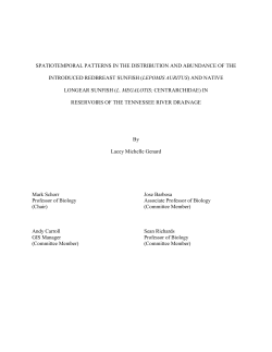 Spatiotemporal patterns in the distribution and abundance of the