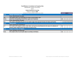 P-Blue Virginia Standards K-6 Unit 3
