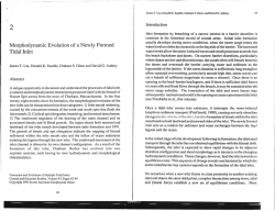 Morphodynamic Evolution of a Newly Formed Tidal Inlet --- --- --
