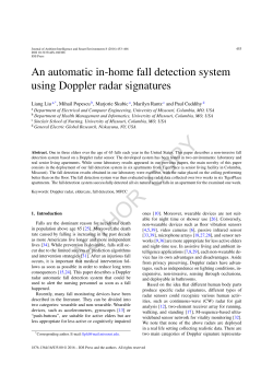 An automatic in-home fall detection system using Doppler radar