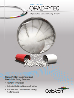 Simplify Development and Modulate Drug Release