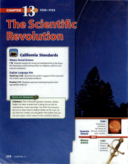 Chapter 13 - Scientific Revolution