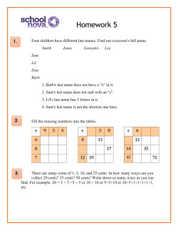 Homework 5 - SchoolNova