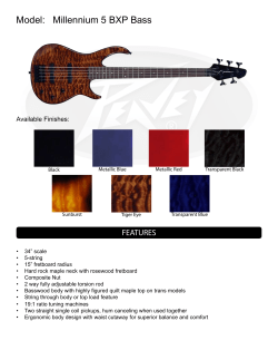 Model: Millennium 5 BXP Bass