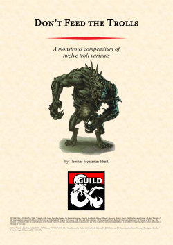 Don`t Feed the Trolls