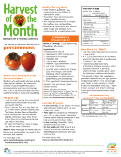 persimmons