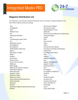 Magazine Distribution List - 24