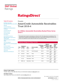AmeriCredit Automobile Receivables Trust 2016-4