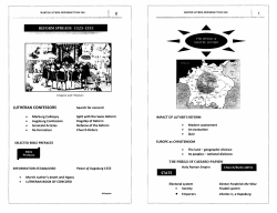 Handout - Martin Luther College