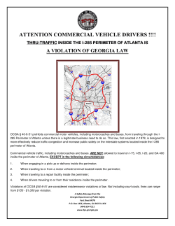 thru-traffic inside the i-285 perimeter of atlanta is