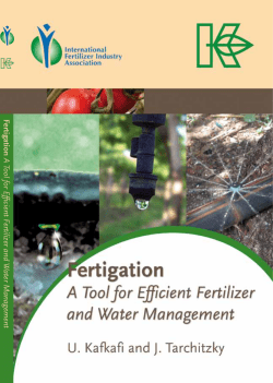 Fertigation: A Tool for efficient fertilizer and water - Haifa