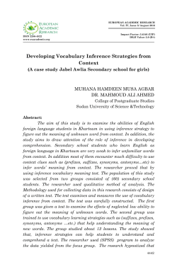 EUROPEAN ACADEMIC RESEARCH, VOL