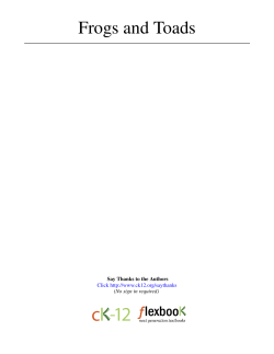 Frogs and Toads - cloudfront.net