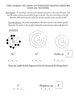 Na Ca Carbon-14 C F Phosphorus
