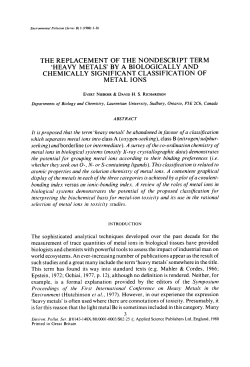 THE REPLACEMENT OF THE NONDESCRIPT TERM `HEAVY