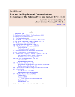 Law and the Regulation of Communications Technologies