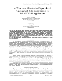 A Wide band Miniaturized Square Patch Antenna with Kite