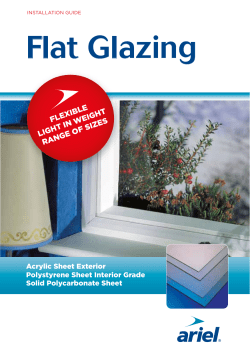 Flat Glazing - Ariel Plastics